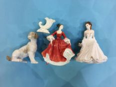 Doulton and Worcester figure etc.