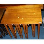 Teak nest of tables