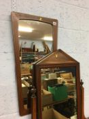 Teak mirror