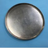 A silver tray, Roberts and Belk, Sheffield, 1944, 19oz