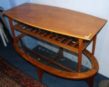 Two teak coffee tables