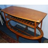 Two teak coffee tables