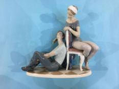 A large Lladro group of two Dancers