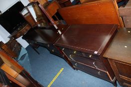 Stag chest of drawers and a dressing table