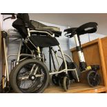 Wheelchair and various walkers