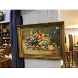 Watercolour, still life in gilt frame