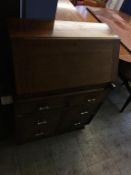 Oak bureau