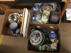 Three boxes of china including Ringtons