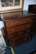 Stag chest of drawers, dressing table and bedside drawers