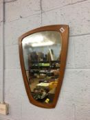 Teak mirror