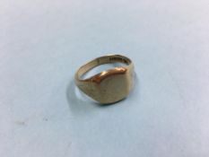 Gents 9ct ring, 6.3g