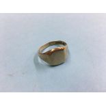 Gents 9ct ring, 6.3g