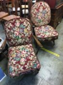 Two Ercol armchairs
