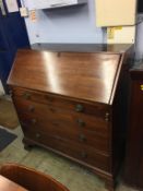 A 19th century mahogany fall front bureau