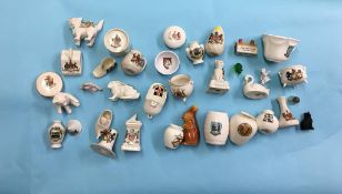 Collection of crested china