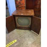 A walnut cased television by The English Electric Company Limited of London