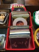 Quantity of LPs; Rolling Stones, The Clash, Yes etc.