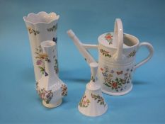 Four pieces of Aynsley 'Cottage Garden'. Contactless collection is strictly by appointment on