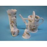 Four pieces of Aynsley 'Cottage Garden'. Contactless collection is strictly by appointment on