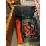 Carpenters tool box and contents, a garden vac and a lawnmower. Contactless collection is strictly