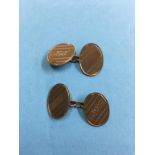 Pair of 9ct cufflinks, 6 grams. Contactless collection is strictly by appointment on Thursday,