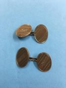 Pair of 9ct cufflinks, 6 grams. Contactless collection is strictly by appointment on Thursday,