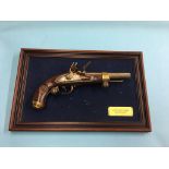 Reproduction flintlock pistol. Contactless collection is strictly by appointment on Thursday, Friday