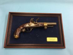 Reproduction flintlock pistol. Contactless collection is strictly by appointment on Thursday, Friday