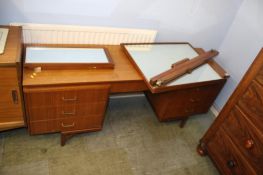 Teak sideboard and distressed teak dressing table. Contactless collection is strictly by appointment