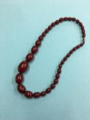 String of amber coloured beads. Contactless collection is strictly by appointment on Thursday,