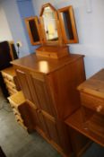Pine small wardrobe and mirror. Contactless collection is strictly by appointment on Thursday,
