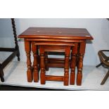 Old Charm oak nest of tables. Contactless collection is strictly by appointment on Thursday,