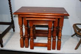 Old Charm oak nest of tables. Contactless collection is strictly by appointment on Thursday,