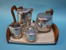 A Picquot ware tea service. Contactless collection is strictly by appointment on Thursday, Friday