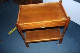 Oak barley twist tea trolley. Contactless collection is strictly by appointment on Thursday,