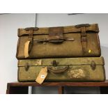 Two vintage suitcases. Contactless collection is strictly by appointment on Thursday, Friday and