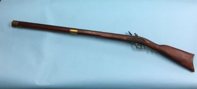 Reproduction flintlock rifle. Contactless collection is strictly by appointment on Thursday,