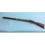 Reproduction flintlock rifle. Contactless collection is strictly by appointment on Thursday,