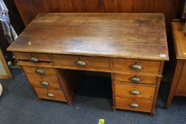 Pine pedestal desk. Contactless collection is strictly by appointment on Thursday, Friday and
