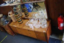 Teak dressing table by Dependable. Contactless collection is strictly by appointment on Thursday,