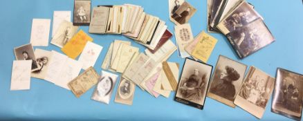 Collection of Carte Du Visite. Contactless collection is strictly by appointment on Thursday, Friday