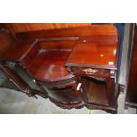 An Edwardian mahogany side cabinet. Contactless collection is strictly by appointment on Thursday,