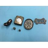 Small silver tray, watch case etc. Contactless collection is strictly by appointment on Thursday,