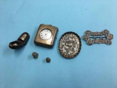 Small silver tray, watch case etc. Contactless collection is strictly by appointment on Thursday,
