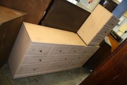 Three modern chest of drawers. Contactless collection is strictly by appointment on Thursday, Friday