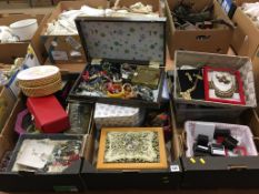 Large quantity of costume jewellery in three boxes. Contactless collection is strictly by