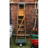 Three pairs of step ladders, two sash clamps etc. Contactless collection is strictly by