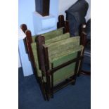 Three folding chairs. Contactless collection is strictly by appointment on Thursday, Friday and