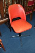 A 1970s swivel chair. Contactless collection is strictly by appointment on Thursday, Friday and
