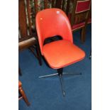 A 1970s swivel chair. Contactless collection is strictly by appointment on Thursday, Friday and